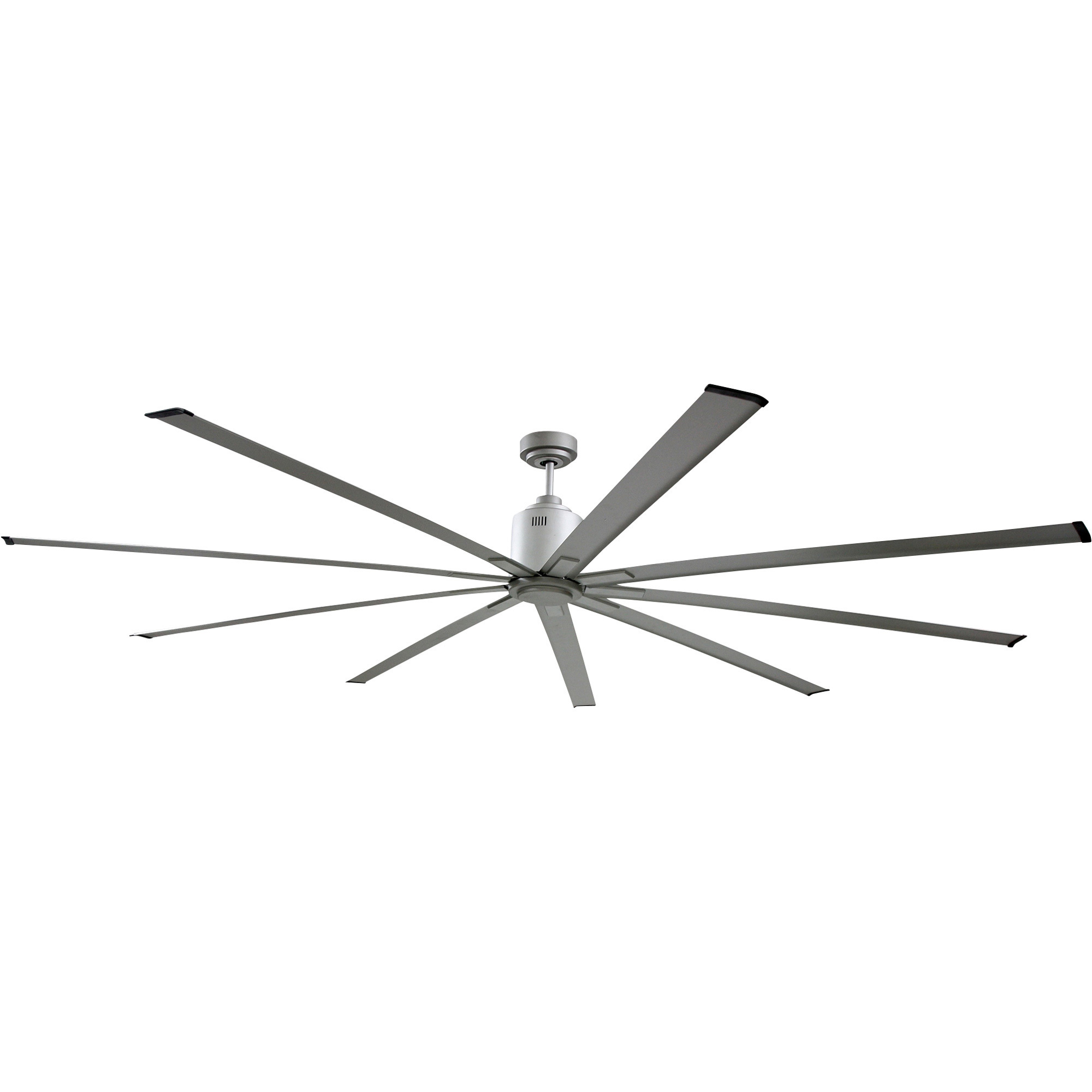 Big Air Industrial Ceiling Fan, 72in., 10,200 CFM, Brushed Nickel, Model# ICF72UPS